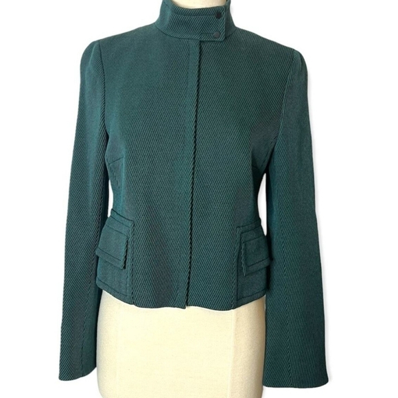 Akris Punto Jackets & Blazers - AKRIS Punto Green  100% Wool Full Zip Jacket Sz 42 US 10